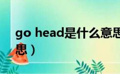 go head是什么意思（go a head是什么意思）