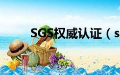 SGS权威认证（sgs认证机构官网）