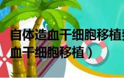 自体造血干细胞移植费用可报医保吗（自体造血干细胞移植）