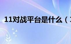 11对战平台是什么（11对战游戏平台官网）