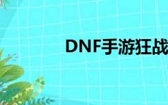 DNF手游狂战（dnf狂战吧）