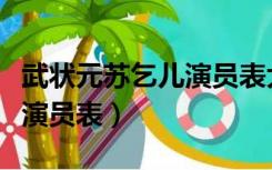 武状元苏乞儿演员表大全周迅（武状元苏乞儿演员表）