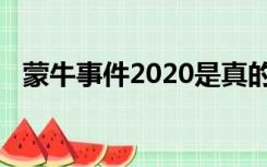 蒙牛事件2020是真的吗（蒙牛事件2021）