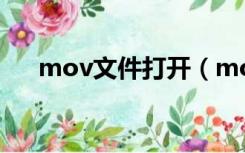 mov文件打开（mov格式用什么打开）