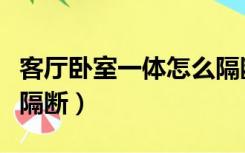 客厅卧室一体怎么隔断好（客厅卧室一体怎么隔断）