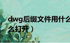 dwg后缀文件用什么打开（后缀dwg文件怎么打开）