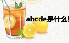 abcde是什么意思（abcde）