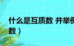 什么是互质数 并举例说明视频（什么是互质数）