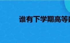 谁有下学期高等数学复习的资料？