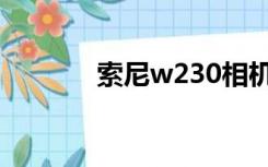 索尼w230相机（索尼w230）