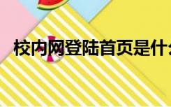 校内网登陆首页是什么（校内网登陆首页）