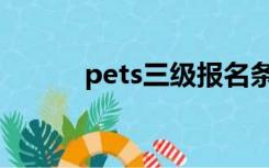 pets三级报名条件（pets三级）