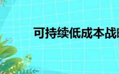 可持续低成本战略（低成本战略）