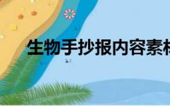 生物手抄报内容素材整洁又耐看又漂亮