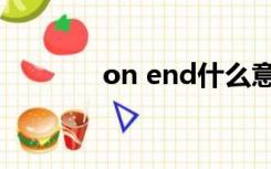 on end什么意思（on end）