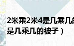 2米乘2米4是几乘几的被子（两米二乘两米四是几乘几的被子）