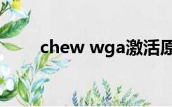 chew wga激活原理（chew wga）