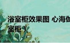 浴室柜效果图 心海伽蓝aa（心海伽蓝实木浴室柜）