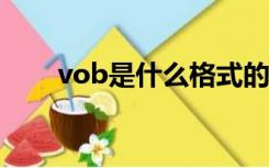 vob是什么格式的视频用什么播放器