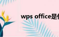 wps office是什么意思怎么读