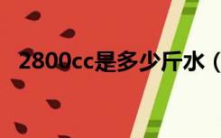 2800cc是多少斤水（3000cc水是多少斤）