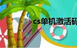 cs单机激活码（cs激活码）