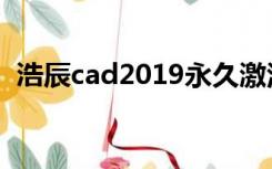 浩辰cad2019永久激活码（浩辰cad2009）