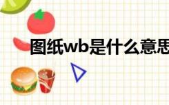 图纸wb是什么意思（wb是什么意思）