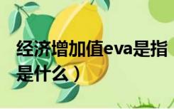 经济增加值eva是指（EVA经济增加值的含义是什么）