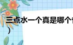 三点水一个真是哪个省的简称（三点水一个真）