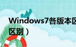 Windows7各版本区别（windows7各版本区别）