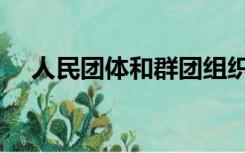 人民团体和群团组织的区别（人民团体）