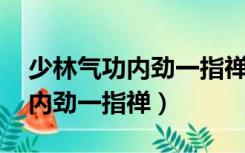 少林气功内劲一指禅热身法 视频（少林气功内劲一指禅）