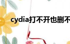 cydia打不开也删不掉（cydia 打不开）