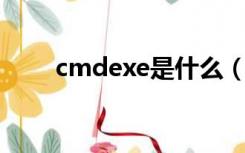 cmdexe是什么（cmd exe是什么）