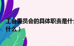 工会委员会的具体职责是什么呢（工会委员会的具体职责是什么）