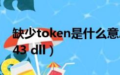 缺少token是什么意思（缺少d3dcompiler 43 dll）