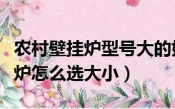 农村壁挂炉型号大的好还是小的好（农村壁挂炉怎么选大小）