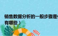 销售数据分析的一般步骤是什么（销售数据分析的内容一般有哪些）