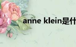 anne klein是什么品牌（anne）