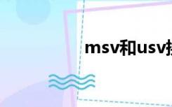 msv和usv换算（msv）