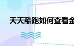 天天酷跑如何查看金币（天天跑酷金币）