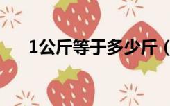 1公斤等于多少斤（1吨等于多少公斤）