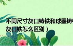 不同尺寸灰口铸铁和球墨铸铁板材的性能差异（球墨铸铁与灰口铁怎么区别）