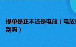 提单是正本还是电放（电放提单和正本提单的用途有什么区别吗）