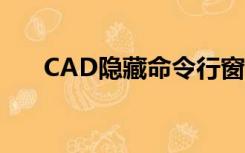 CAD隐藏命令行窗口（cad隐藏命令）