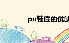 pu鞋底的优缺点（pu鞋底）