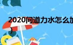 2020问道力水怎么加点最好（问道力水加点）