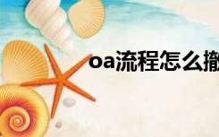 oa流程怎么撤销（oa流程）