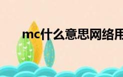 mc什么意思网络用语（mc什么意思）